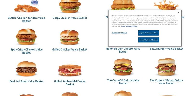 Culver’s Menu