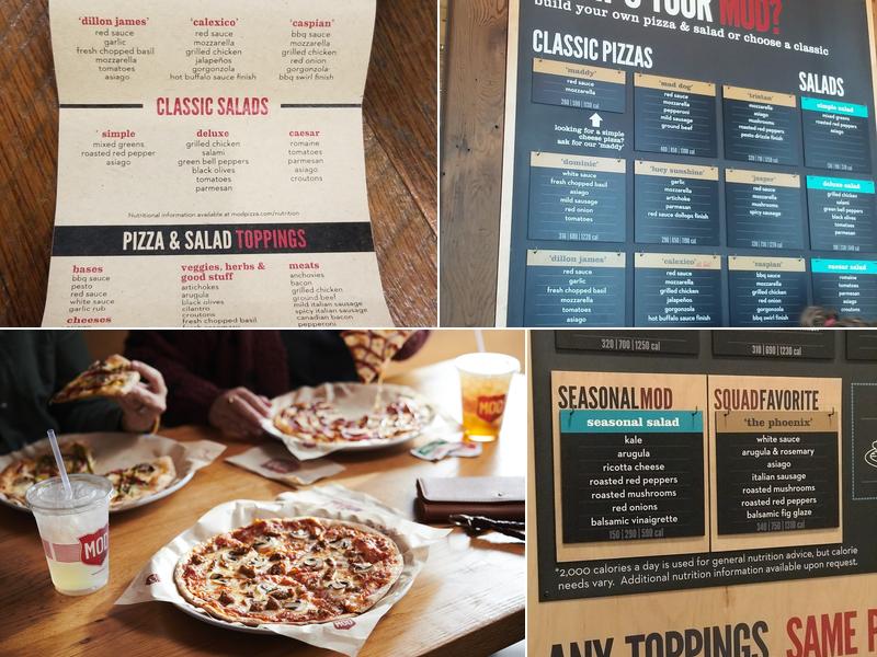 MOD Pizza Menu