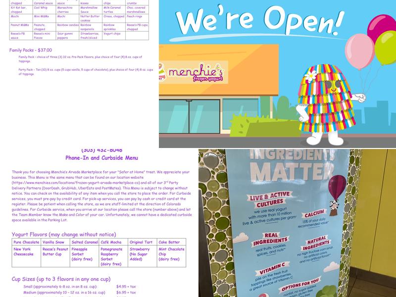 Menchie's Frozen Yogurt Menu