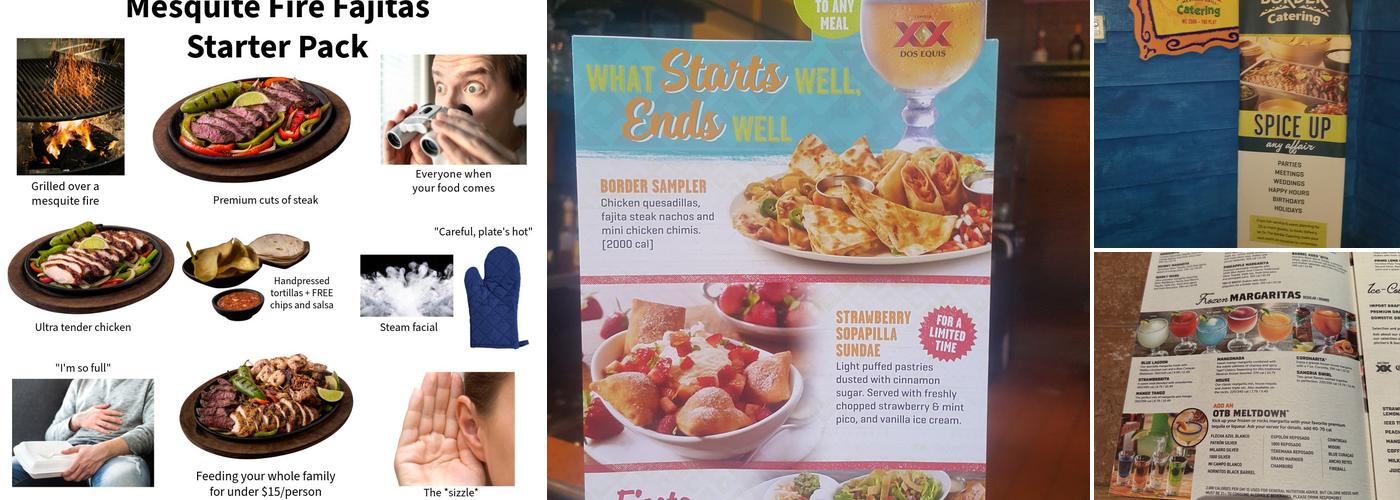 On The Border Mexican Grill & Cantina Menu