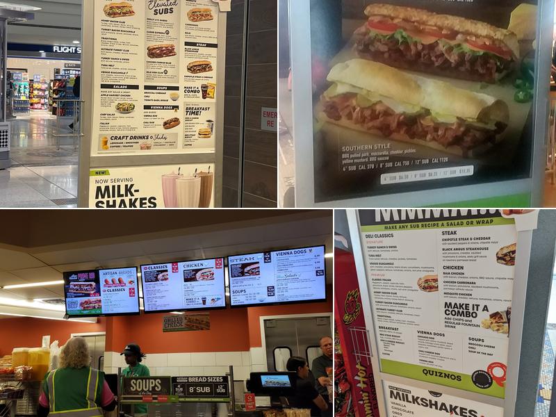 Quiznos Menu