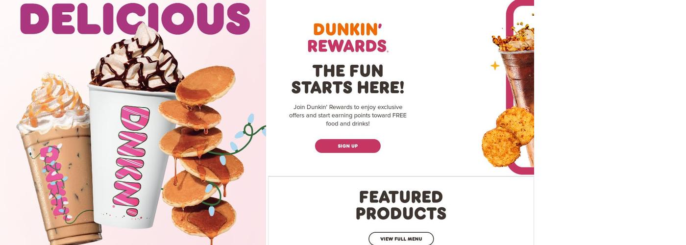 Dunkin' Menu