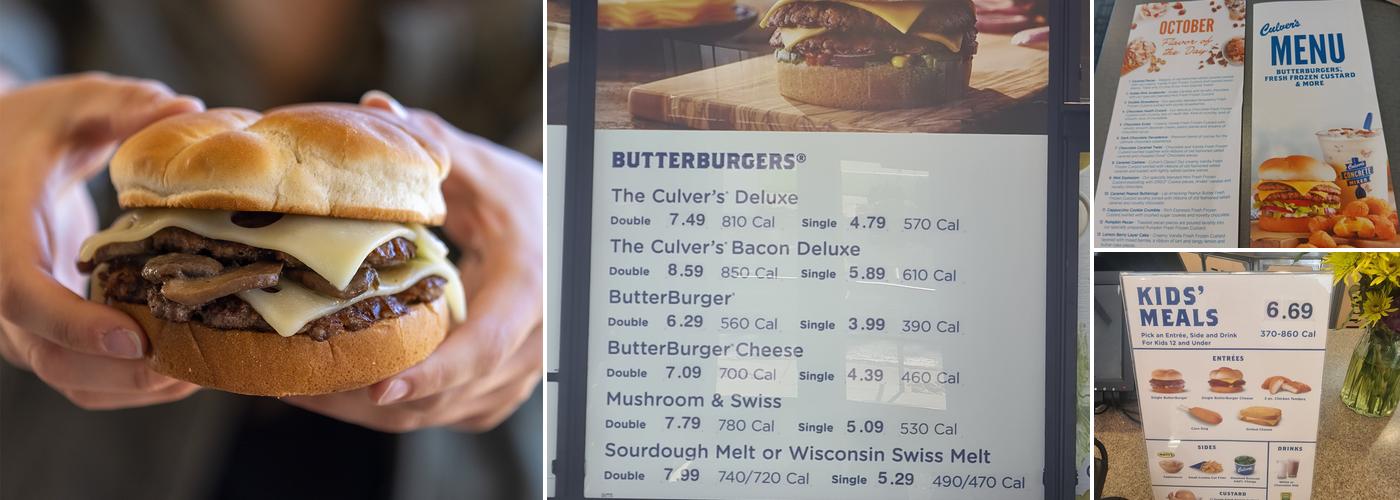 Culver’s Menu