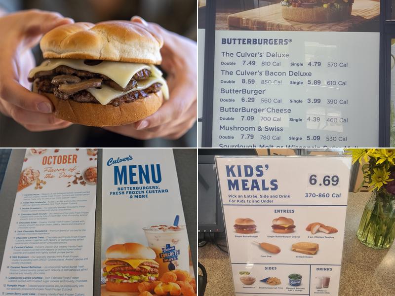 Culver’s Menu