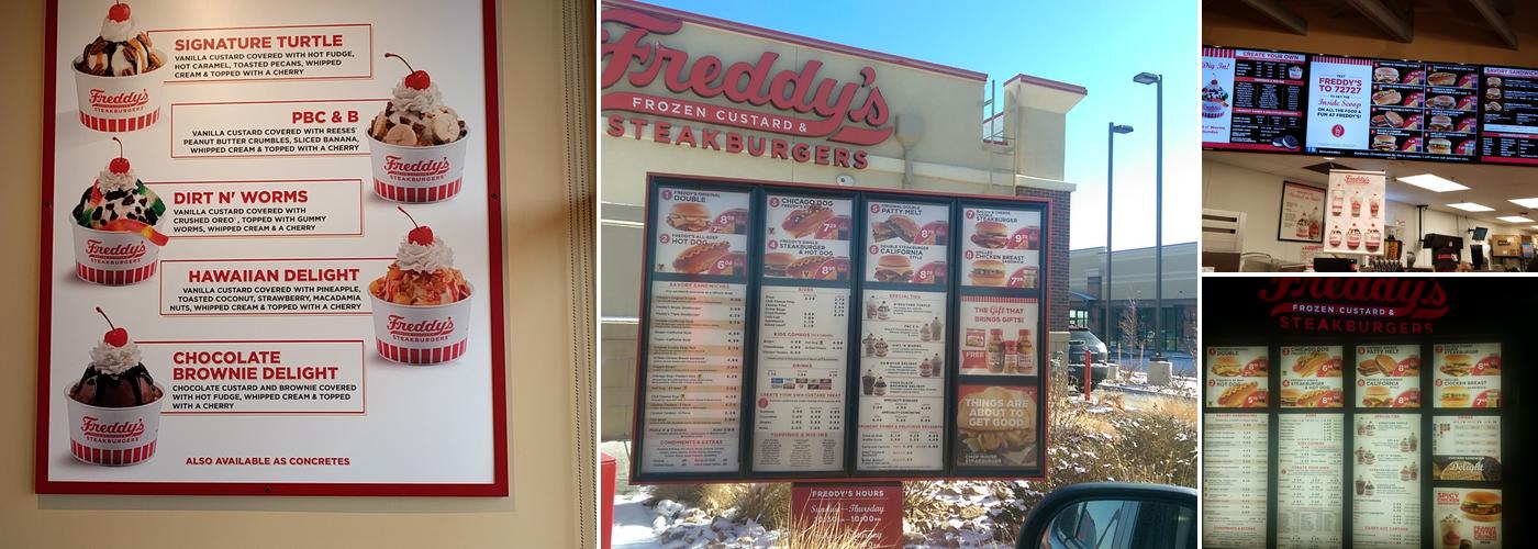 Freddy's Frozen Custard & Steakburgers Menu