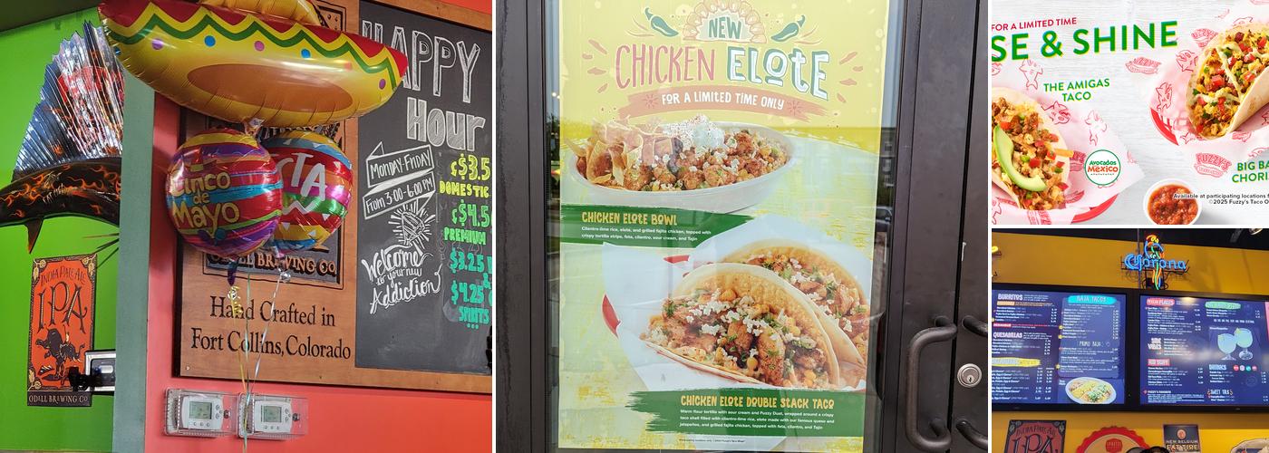 Fuzzy's Taco Shop Menu
