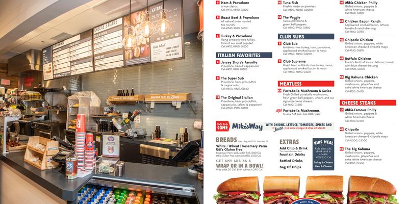 Jersey Mike's Subs Menu