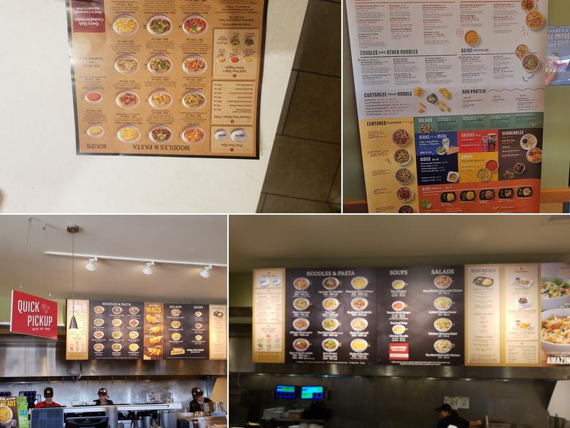 Noodles and Company Menu