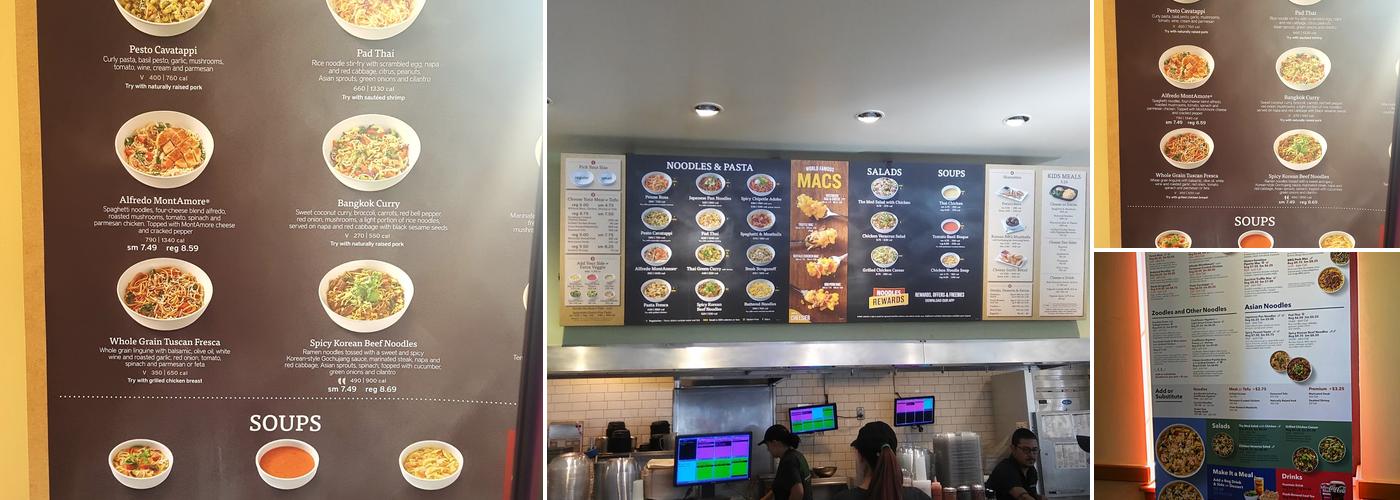 Noodles and Company Menu