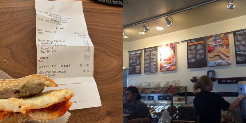 Bruegger's Bagels Menu