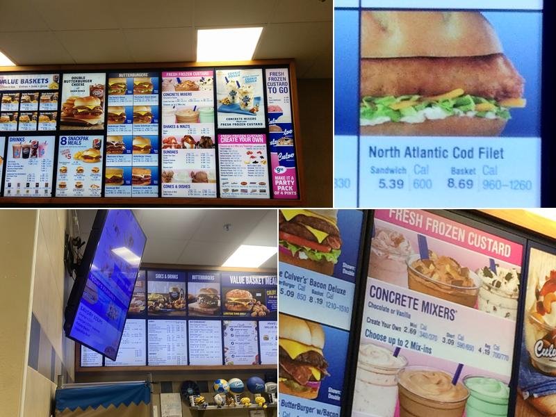 Culver’s Menu