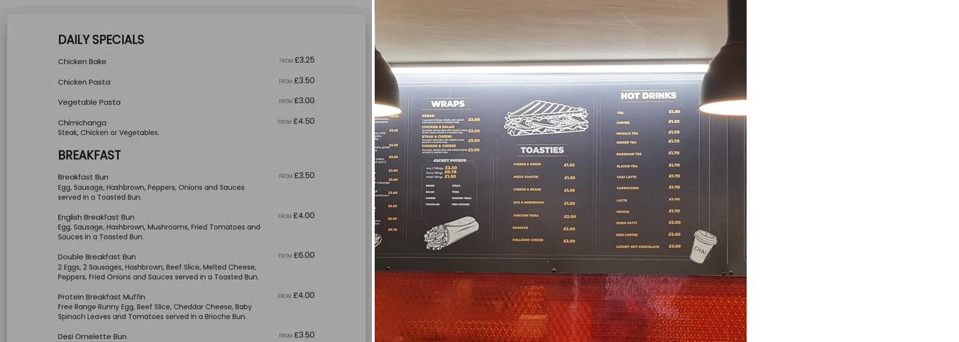 Taste Blackburn Menu