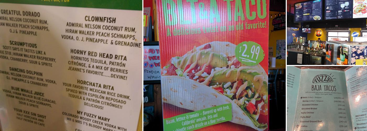 Fuzzy's Taco Shop Menu
