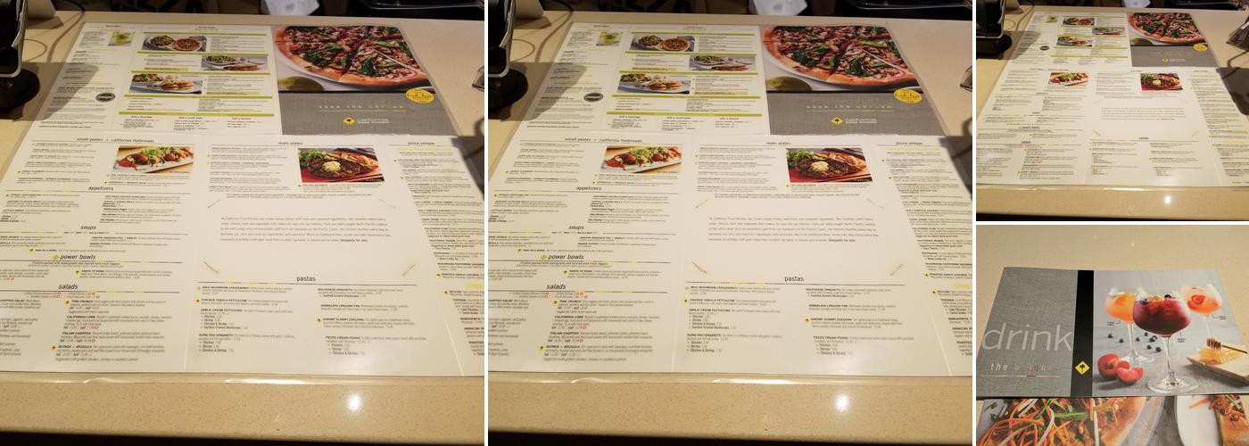 California Pizza Kitchen at Cherry Creek Menu
