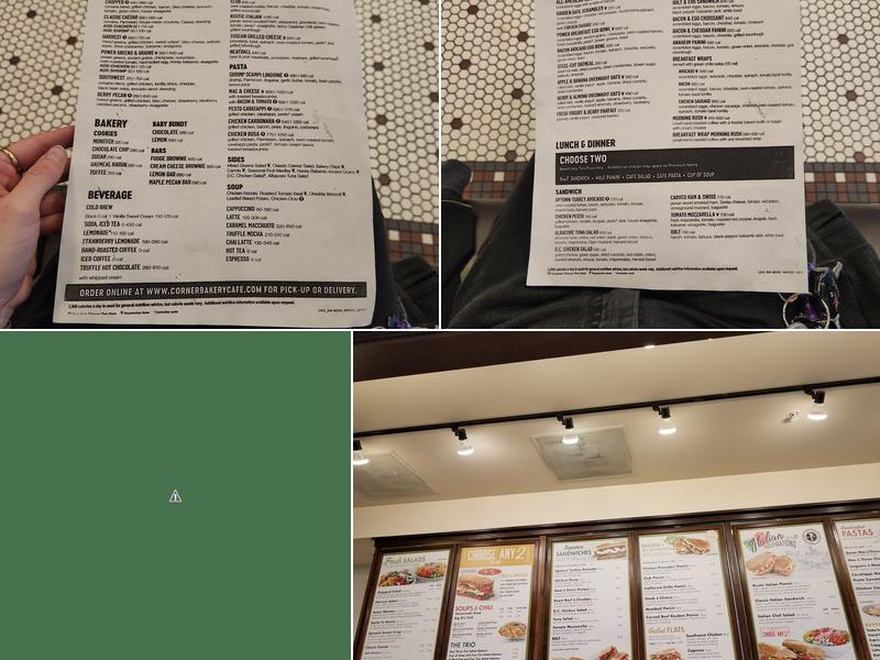 Corner Bakery Cafe Menu