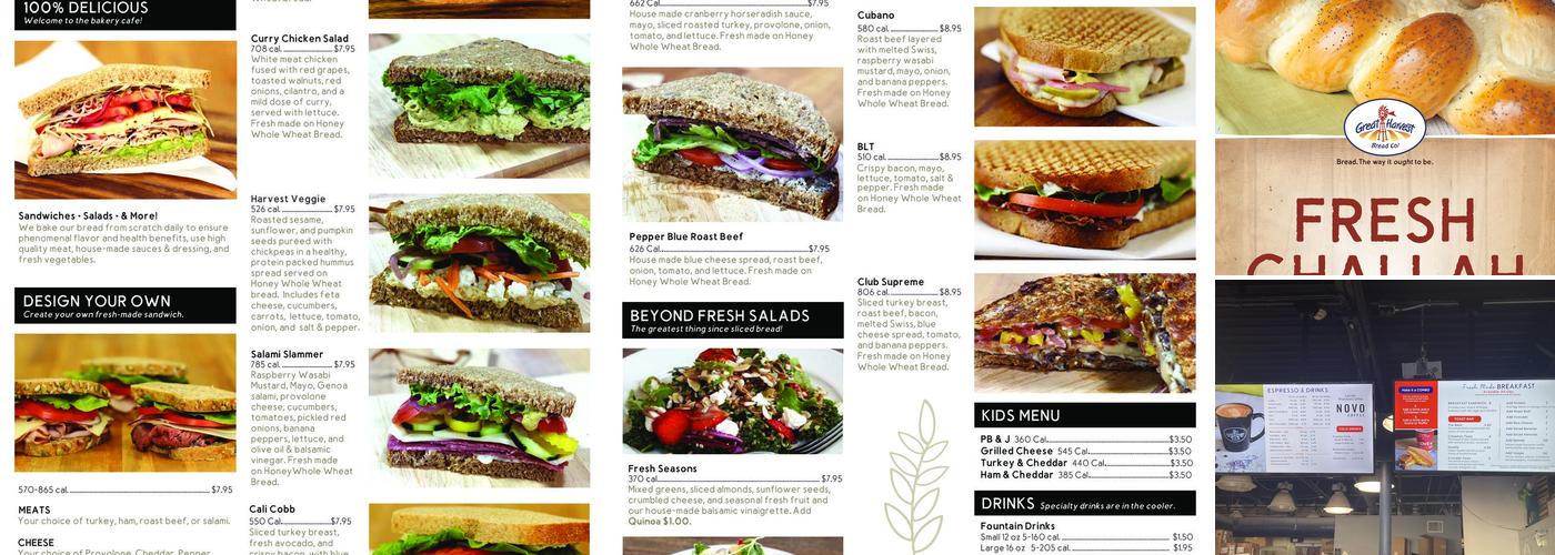 Great Harvest Bread Co Menu
