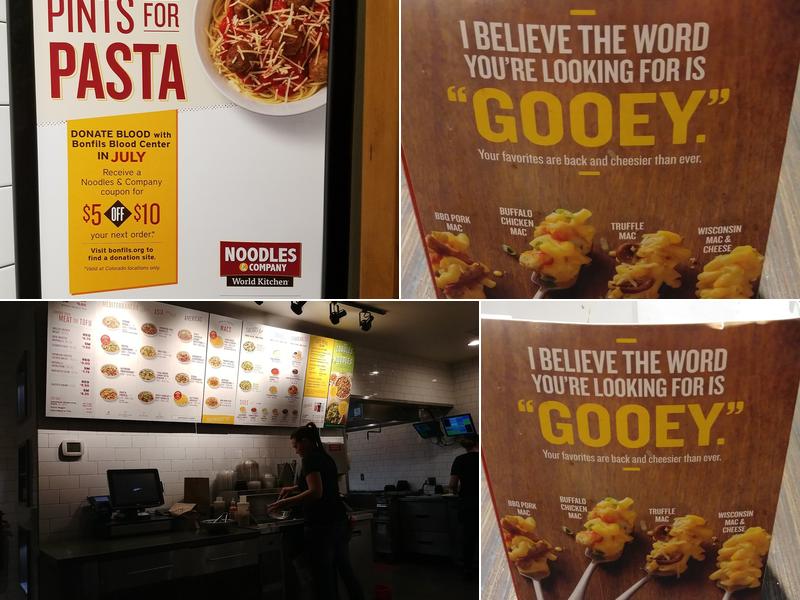 Noodles and Company Menu