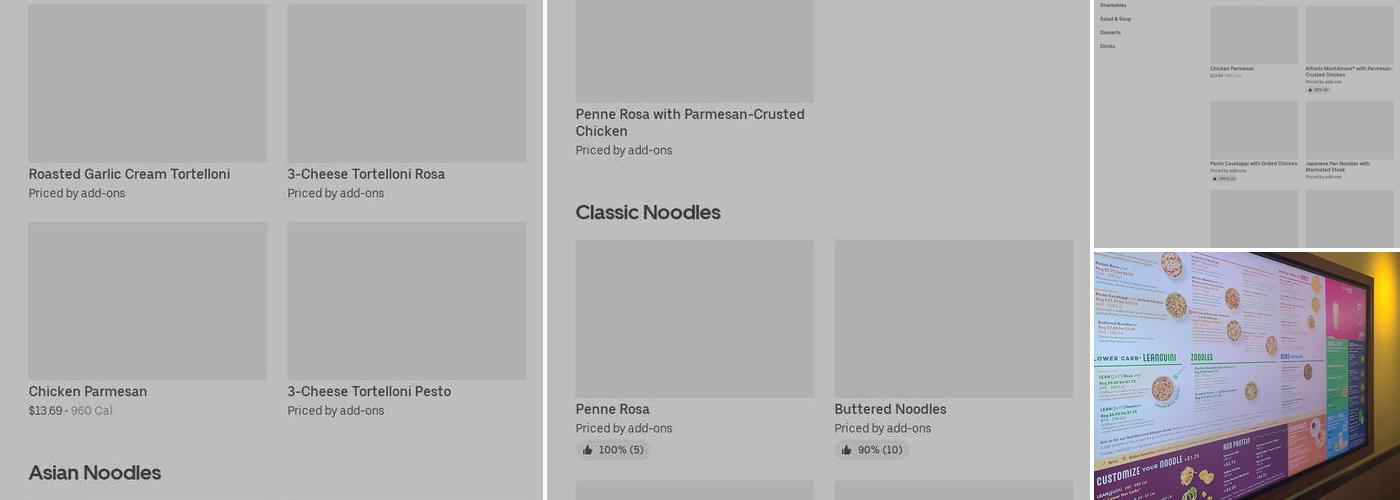 Noodles and Company Menu