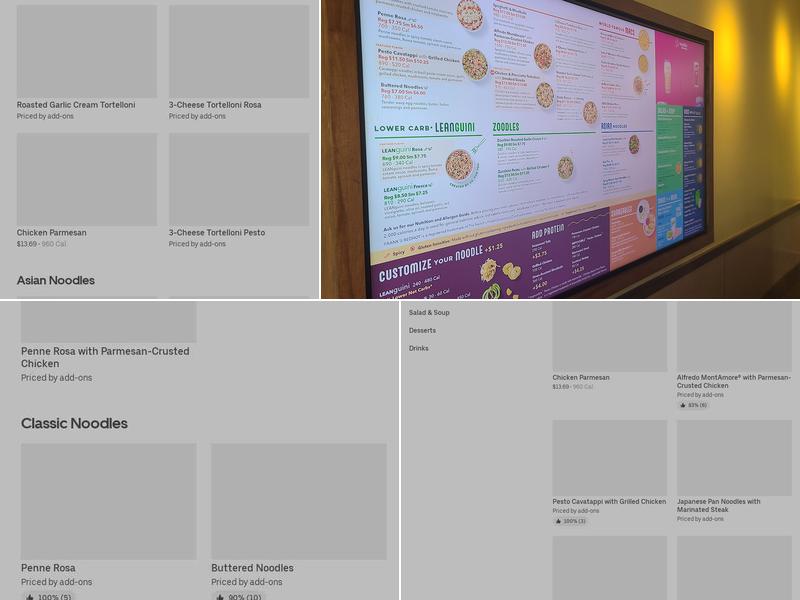 Noodles and Company Menu