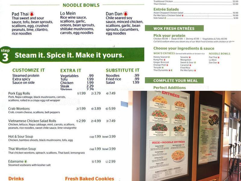 Pei Wei Asian Kitchen Menu