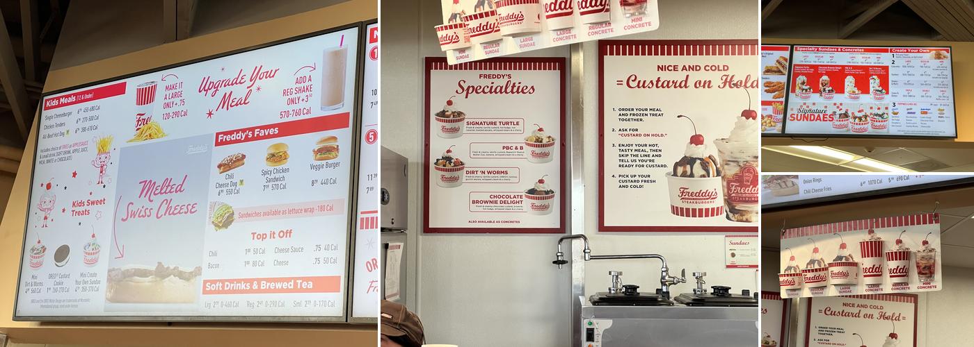 Freddy's Frozen Custard & Steakburgers Menu