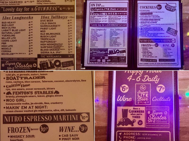 Super Regular Menu