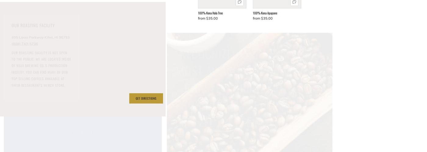 Origin Coffee Roasters Menu