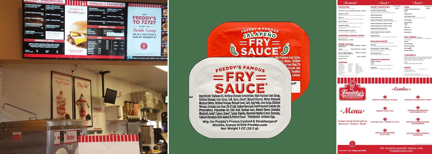 Freddy's Frozen Custard & Steakburgers Menu