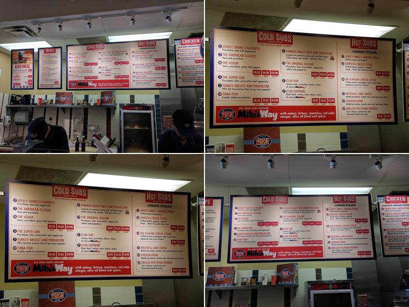 Jersey Mike's Subs Menu
