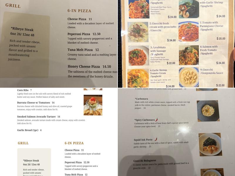 Cucina Moon Menu