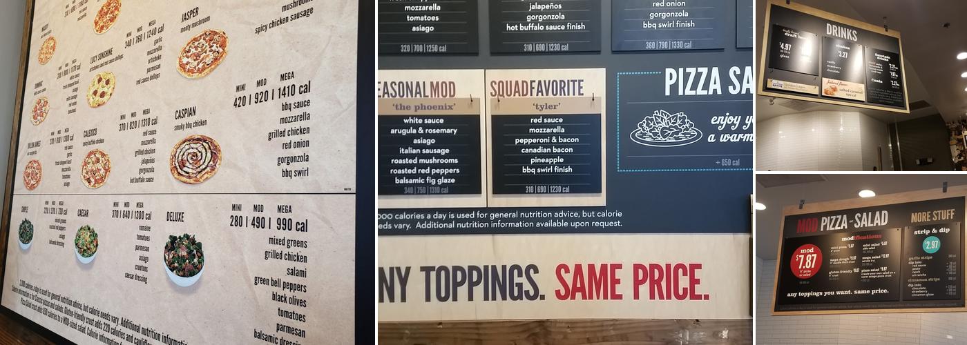 MOD Pizza Menu
