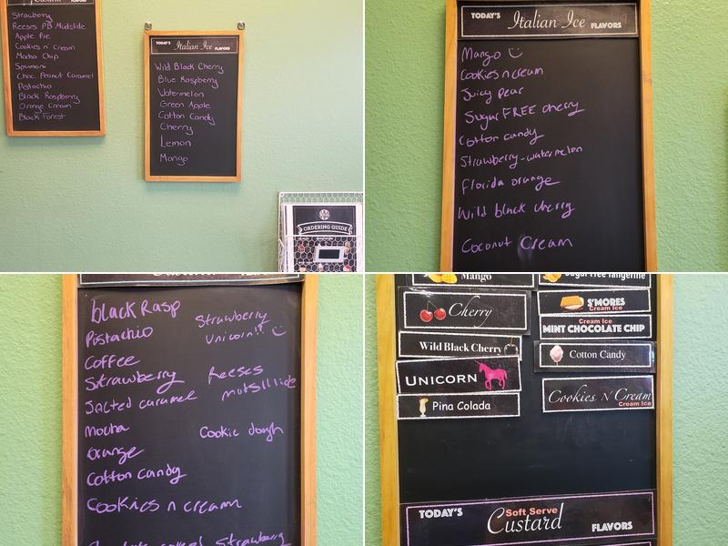 Rita's Italian Ice & Frozen Custard Menu