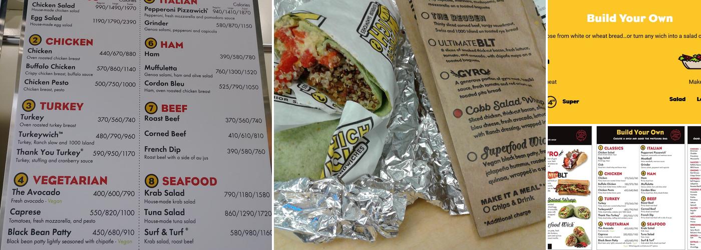 Which Wich Superior Sandwiches Menu