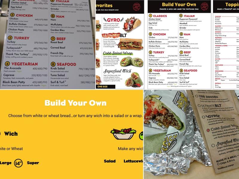 Which Wich Superior Sandwiches Menu