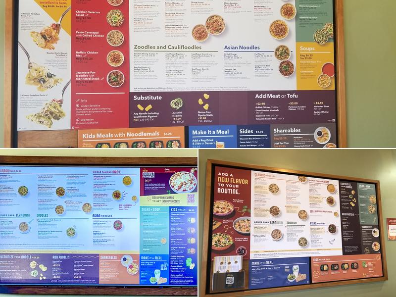 Noodles and Company Menu