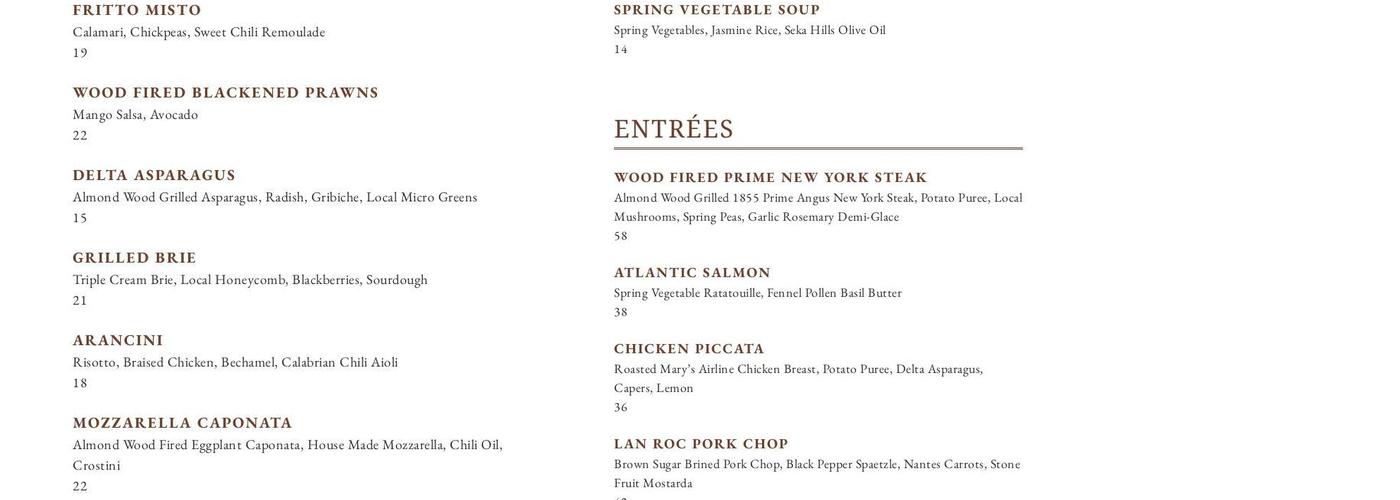 Interlude Kitchen & Bar Menu