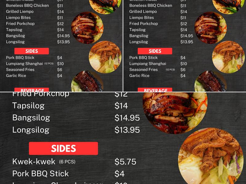 MT Bites Menu