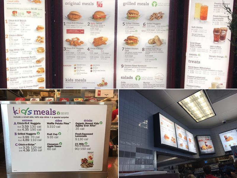 Chick-fil-A Menu