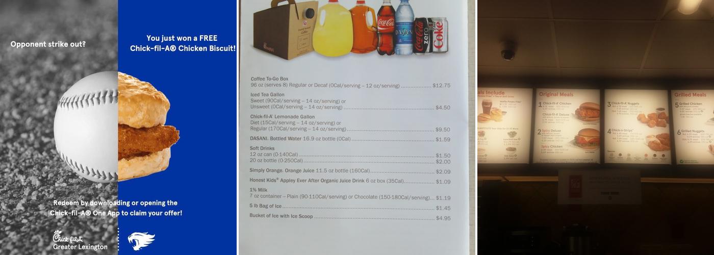 Chick-fil-A Menu