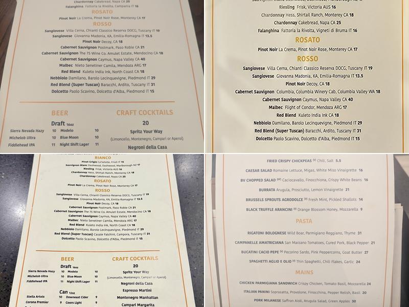 Fox & Flight Menu