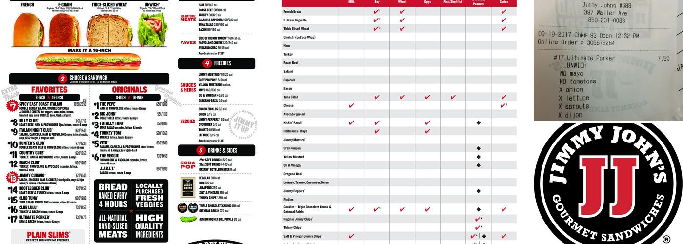 Jimmy John's Menu