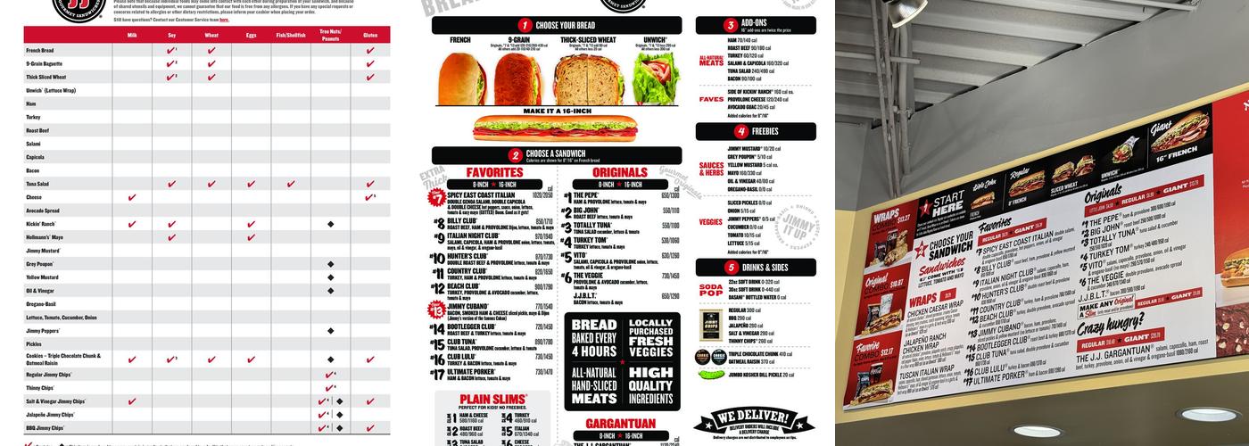 Jimmy John's Menu