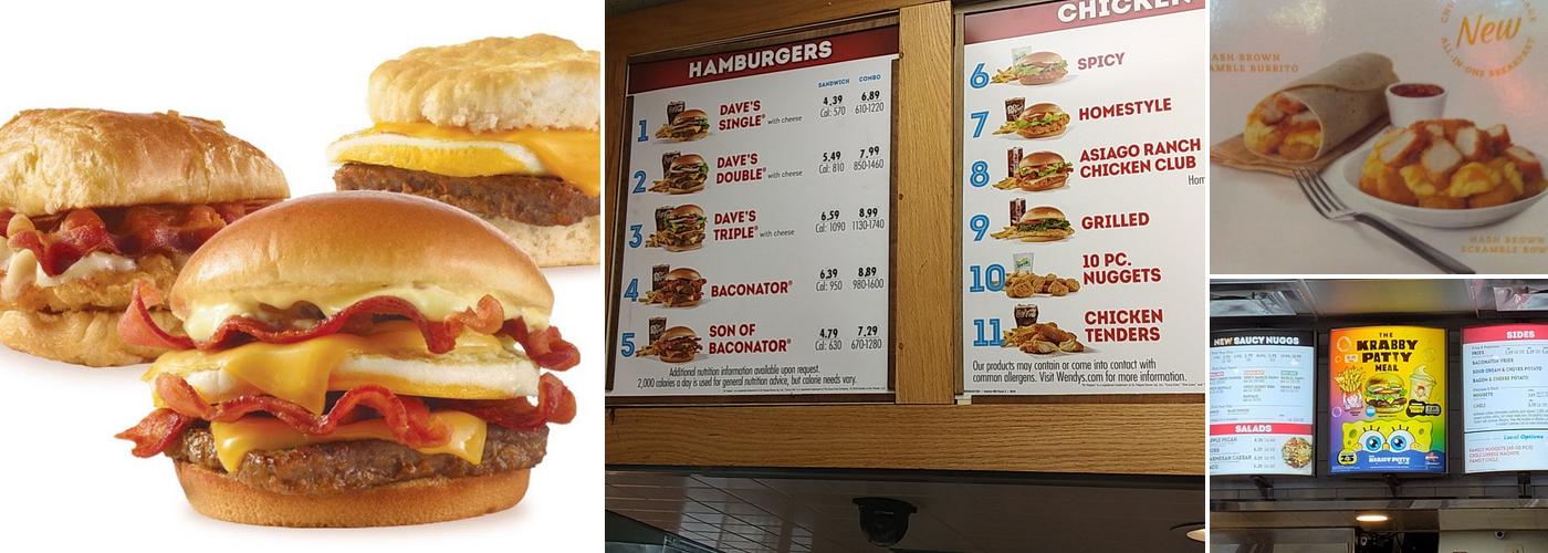 Wendy's Menu