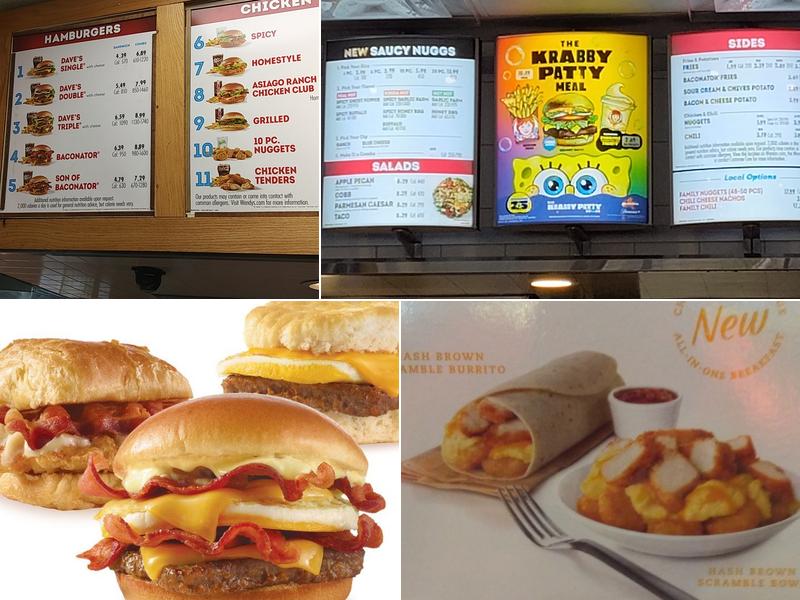 Wendy's Menu