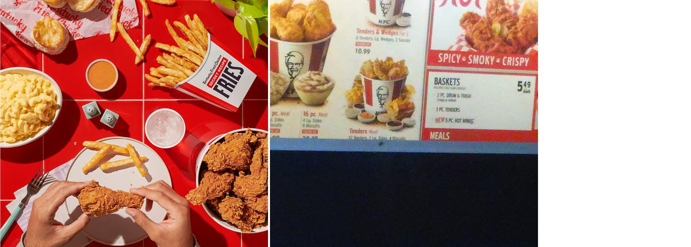 KFC Menu