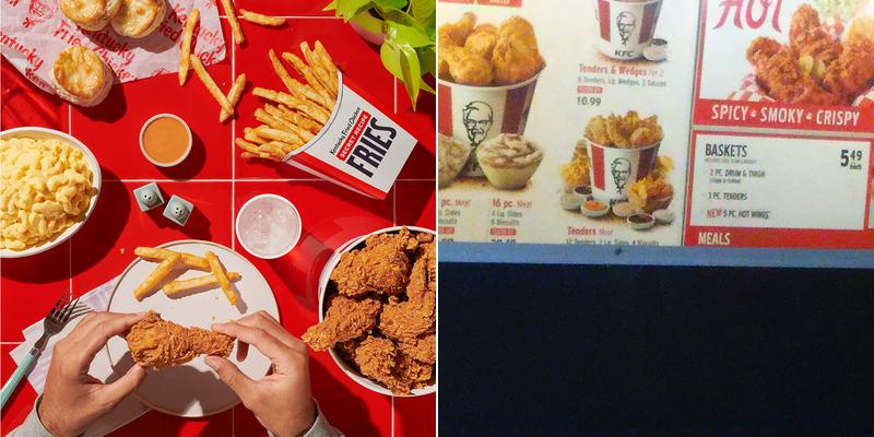 KFC Menu