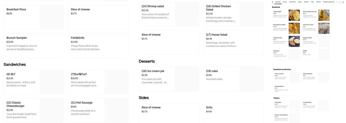 Jay Ps Menu