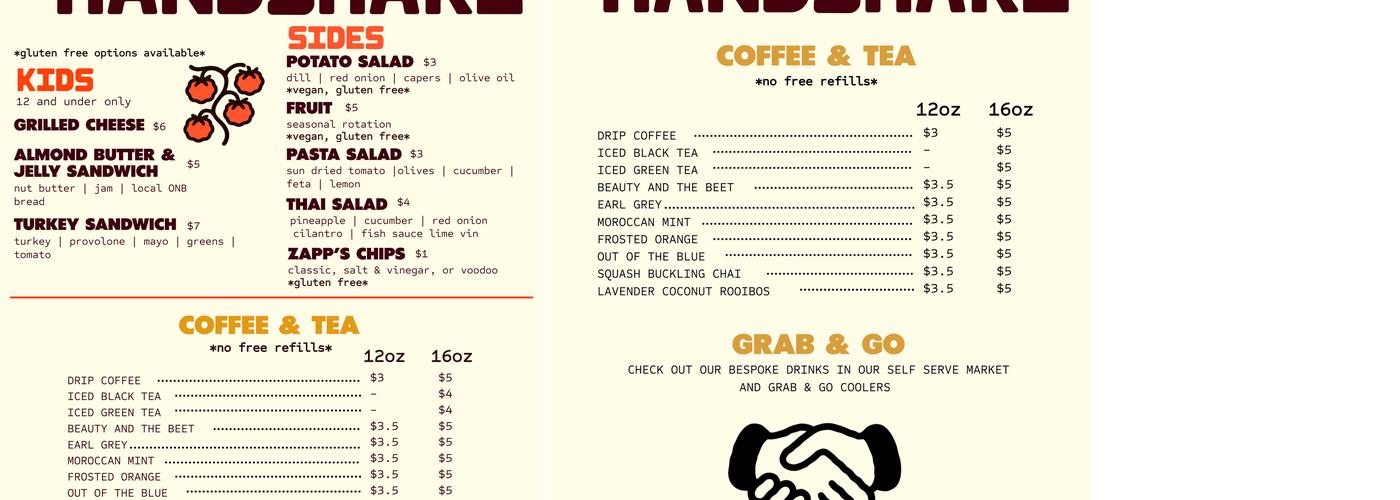 Handshake Menu