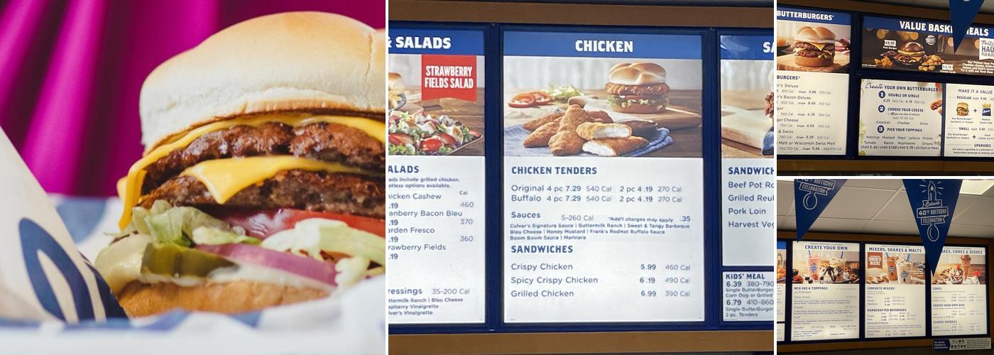 Culver’s Menu