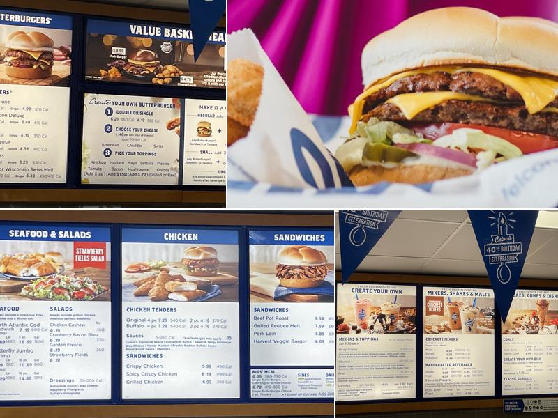 Culver’s Menu